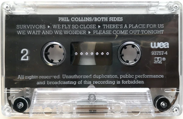 Phil Collins - Both Sides (Cass, Album) - Image 4