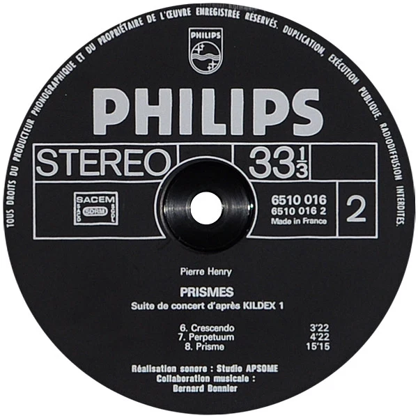 Pierre Henry - Prismes (LP) - Image 4