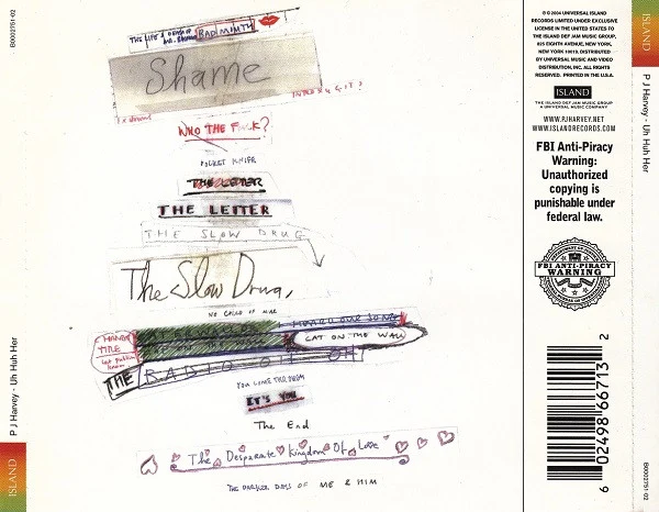 PJ Harvey - Uh Huh Her (CD, Album) - Image 2