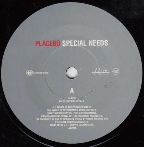 Placebo - Special Needs (7", Single) - Image 3