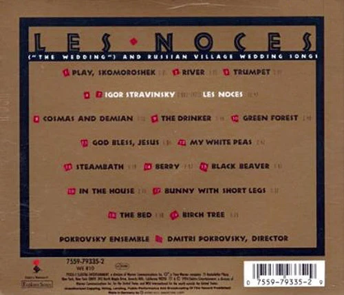 Pokrovsky Ensemble* - Les Noces (CD, Album) - Image 2