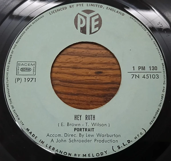 Portrait  - Hey Ruth / Hello Domino (7")
