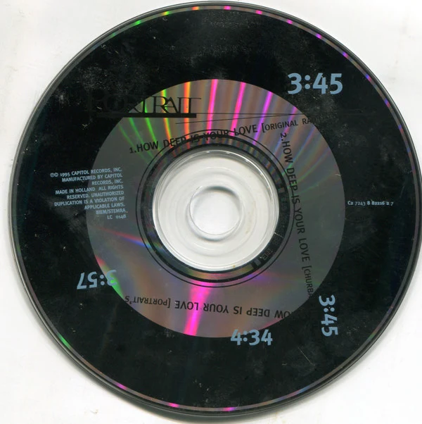 Portrait - How Deep Is Your Love (CD, Maxi) - Image 3
