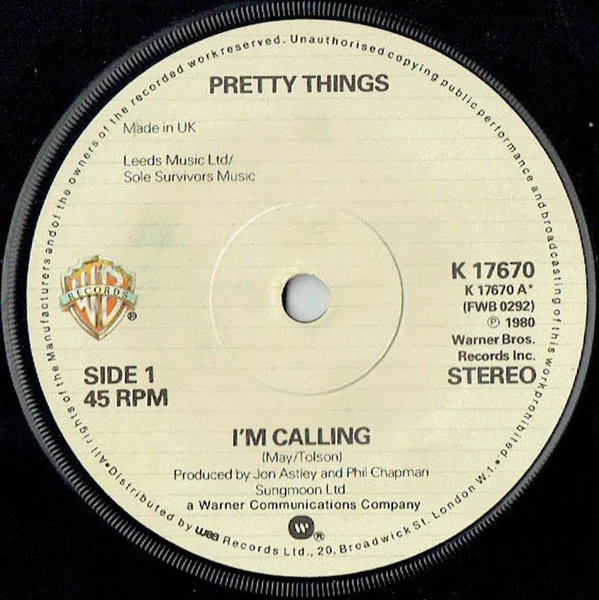 Pretty Things* - I'm Calling (7", Pic) - Image 3