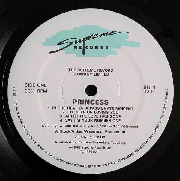 Princess - Princess (LP, Album) - Image 3