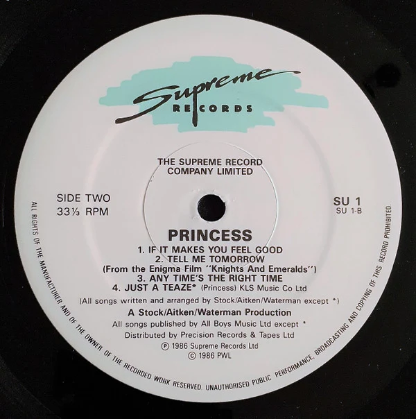Princess - Princess (LP, Album) - Image 4