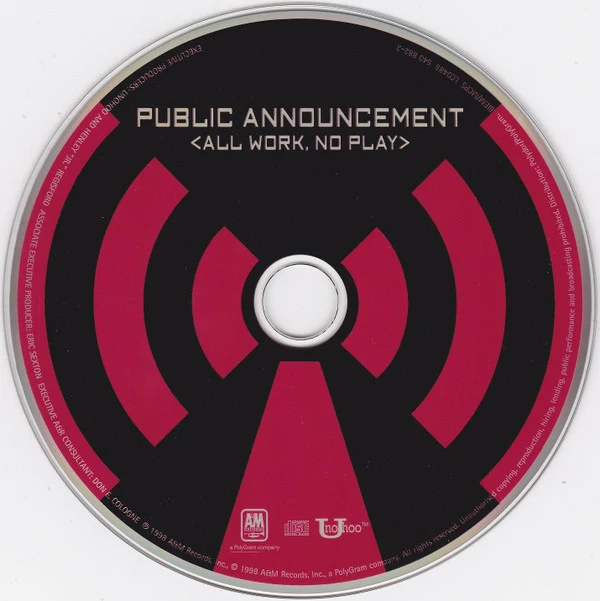 Public Announcement - All Work, No Play (CD, Album) - Image 3