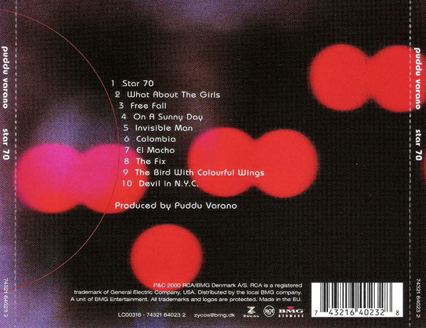 Puddu Varano - Star 70 (CD, Album) - Image 2