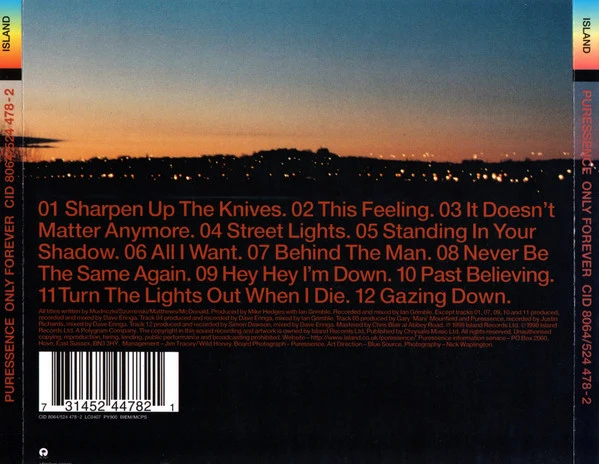 Puressence - Only Forever (CD, Album) - Image 2