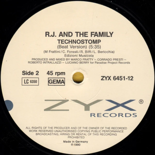 R.J. And The Family - Gloria (12") - Image 4