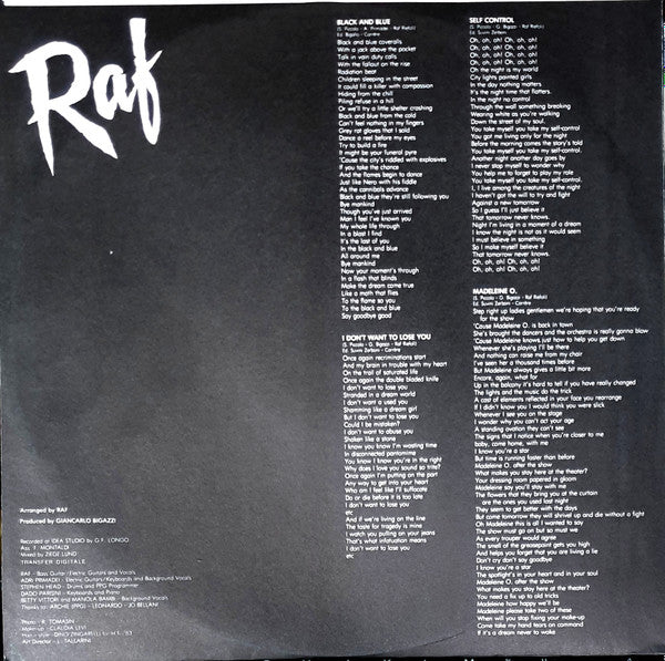 Raf  - Change Your Mind (LP, Album) - Image 5
