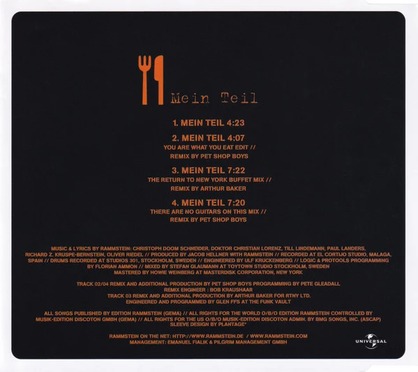 Rammstein - Mein Teil (CD, Maxi) - Image 2