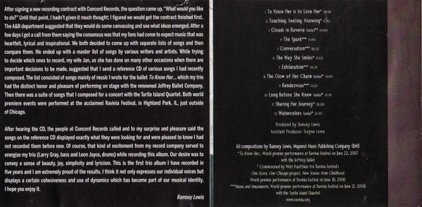 Ramsey Lewis - Songs From The Heart: Ramsey Plays Ramsey (CD, Album) - Image 3