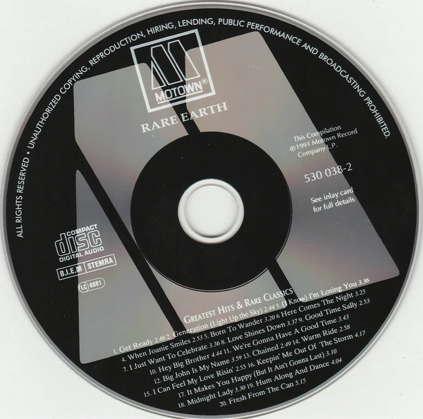 Rare Earth - Greatest Hits And Rare Classics (CD, Comp, RE, RM) - Image 3