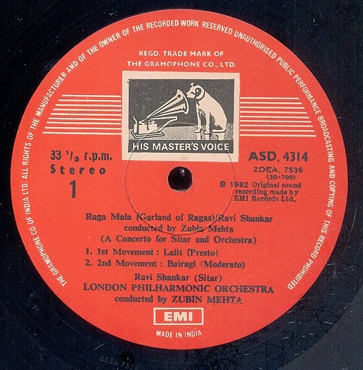 Ravi Shankar And Zubin Mehta And London Philharmonic Orchestra* - Raga Mala (Garland Of Ragas) (LP) - Image 3