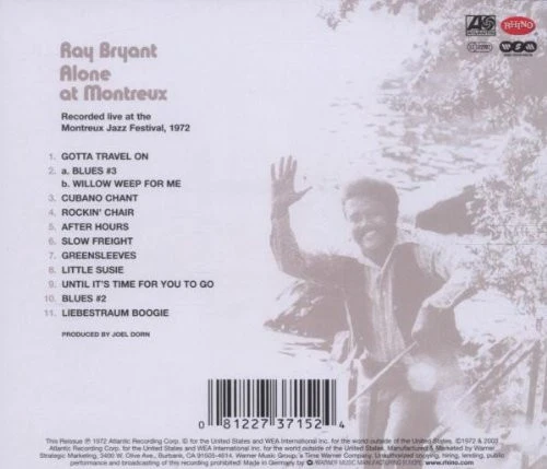 Ray Bryant - Alone At Montreux (CD, Album, RE, RM) - Image 2
