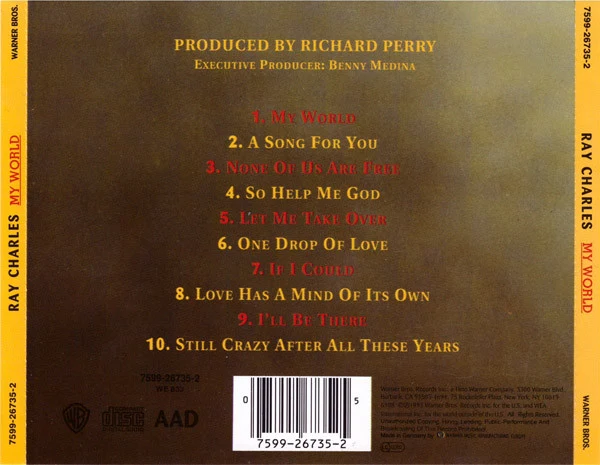 Ray Charles - My World (CD, Album) - Image 2