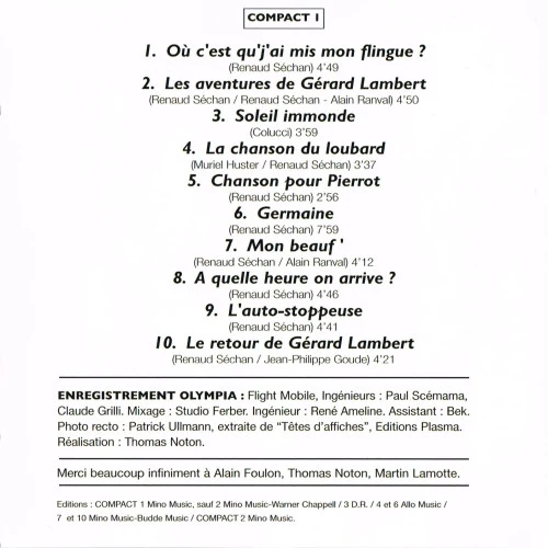 Renaud - Un Olympia Pour Moi Tout Seul (2xCD, Album, RE) - Image 3