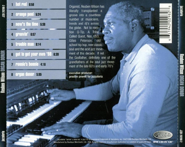 Reuben Wilson - Organ Donor (CD, Album) - Image 2