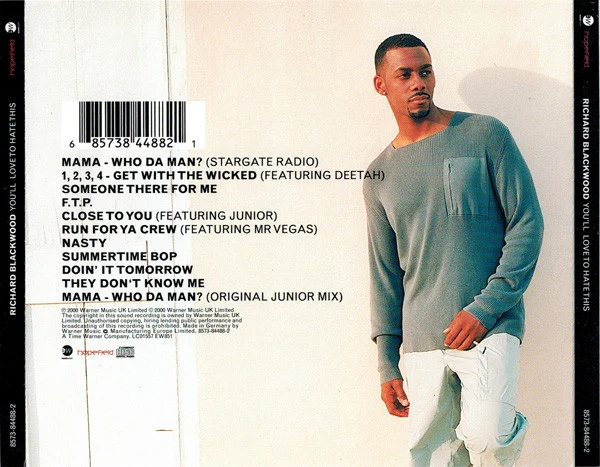 Richard Blackwood - You'll Love To Hate This (CD, Album) - Image 2