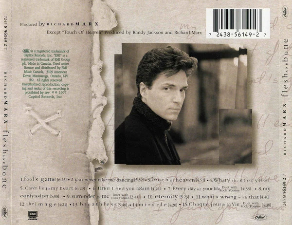 Richard Marx - Flesh And Bone (CD, Album) - Image 5