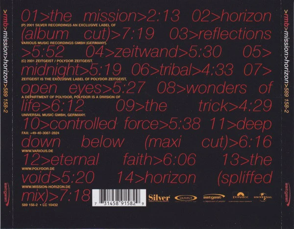 RMB - Mission Horizon (CD, Album) - Image 4