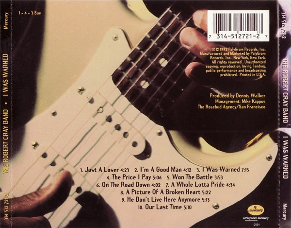 Robert Cray - I Was Warned (CD, Album) - Image 2