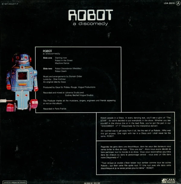 Robot - A Discomedy (LP, Album) - Image 2