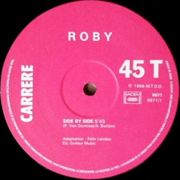 Roby - Side By Side (12", Maxi) - Image 3
