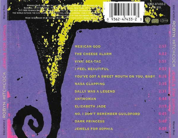 Robyn Hitchcock - Jewels For Sophia (CD, Album) - Image 2