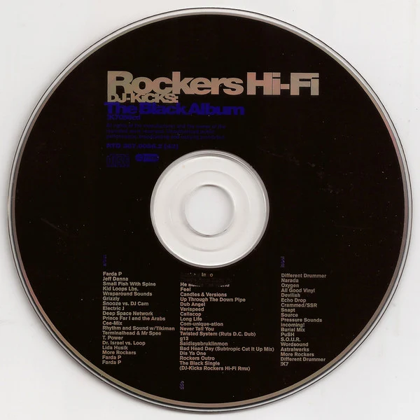 Rockers Hi-Fi - DJ-Kicks: The Black Album (CD, Mixed) - Image 3