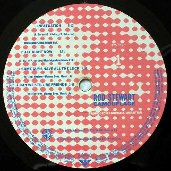 Rod Stewart - Camouflage (LP, Album) - Image 3