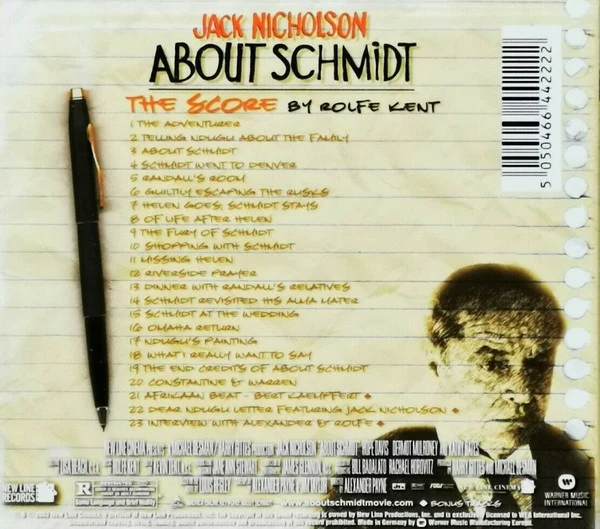 Rolfe Kent - About Schmidt (The Score) (CD, Album) - Image 2