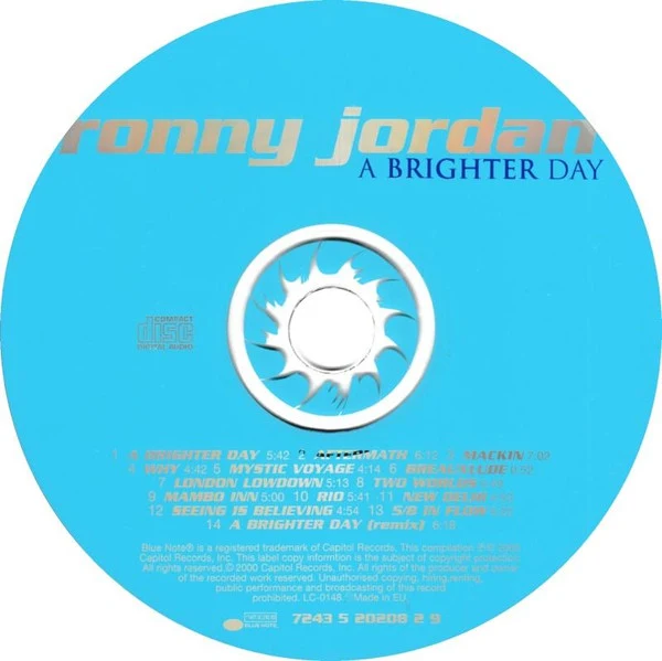 Ronny Jordan - A Brighter Day (CD, Album) - Image 3