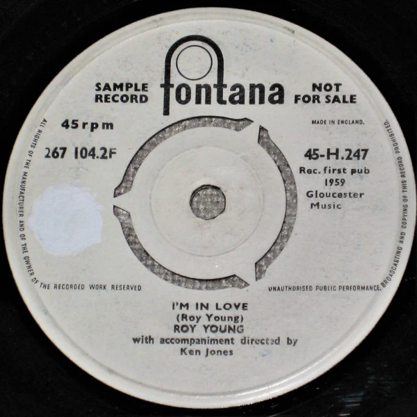 Roy Young - Taboo (7", Mono, Promo) - Image 2