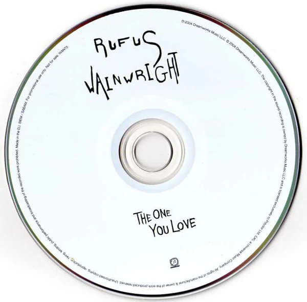 Rufus Wainwright - The One You Love (CD, Single, Promo) - Image 3