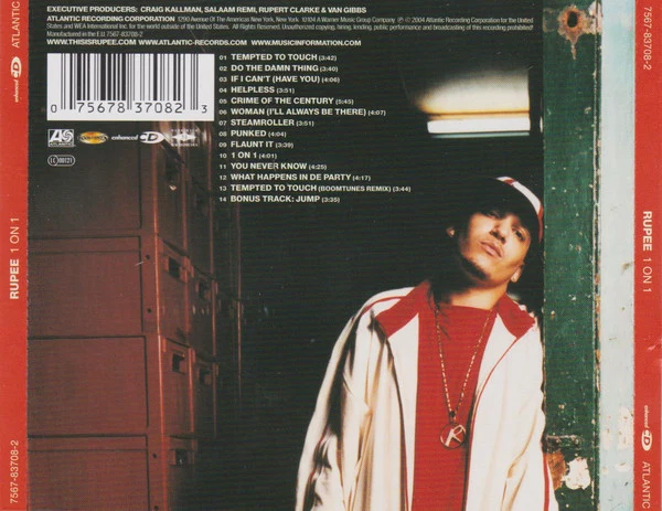 Rupee - 1 On 1 (CD, Album, Enh) - Image 2