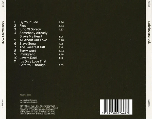 Sade - Lovers Rock (CD, Album) - Image 2