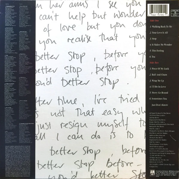 Sam Brown - Stop! (LP, Album) - Image 2