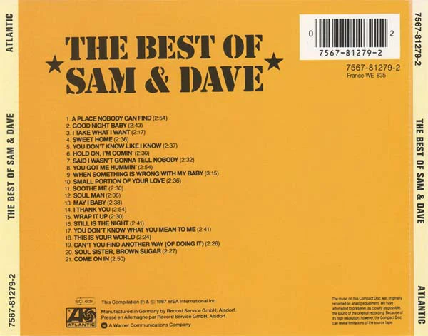 Sam & Dave - The Best Of Sam & Dave (CD, Comp) - Image 2
