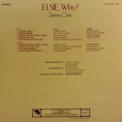 Sammy Clark - Elsie, Why? (LP) - Image 2