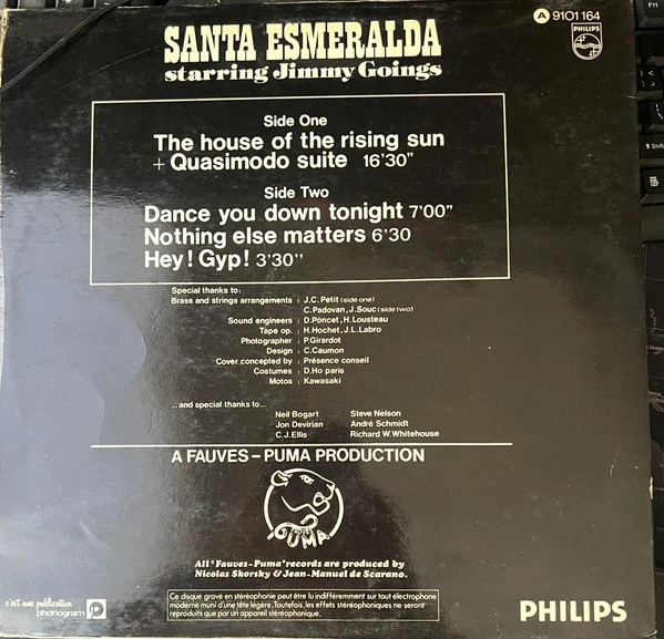 Santa Esmeralda Starring Jimmy Goings - The House Of The Rising Sun (LP, Album) - Image 3