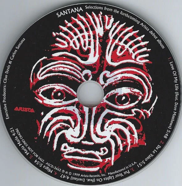 Santana - Selections From The Forthcoming Arista Debut Album (CD, Single, Promo, Smplr) - Image 3