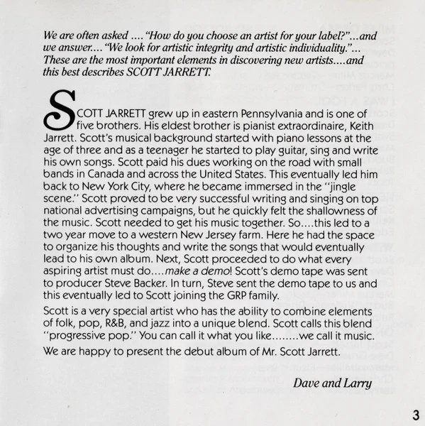 Scott Jarrett - Without Rhyme Or Reason (CD, Album, RE) - Image 5