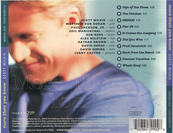 Scott Wilkie - More Than You Know (HDCD, Promo) - Image 3