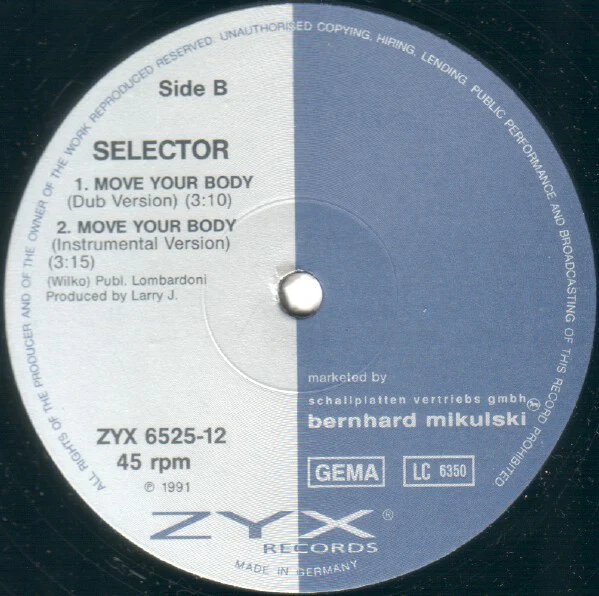 Selector - Move Your Body (12") - Image 4