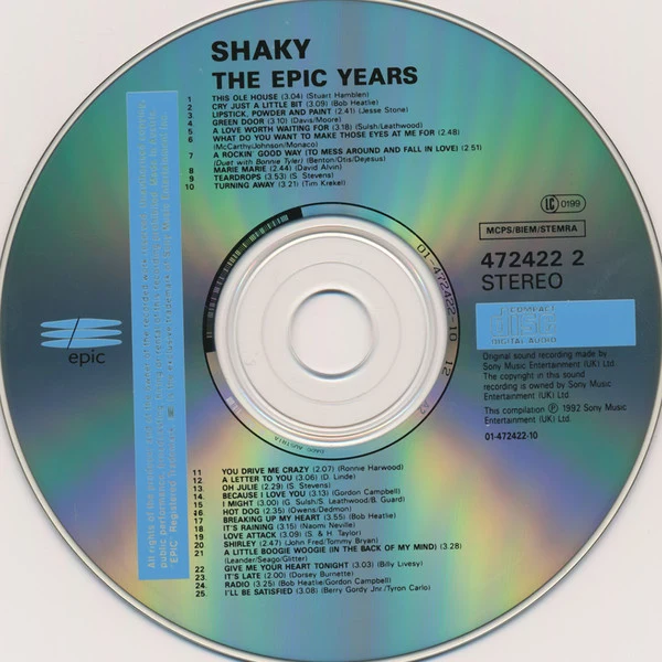 Shaky* - The Epic Years (CD, Comp) - Image 4