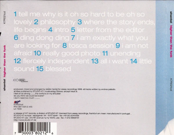 Shantel - Higher Than The Funk (CD, Album) - Image 2