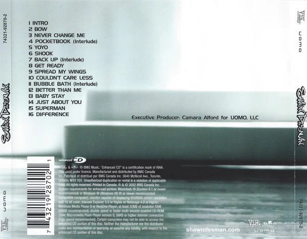 Shawn Desman - Shawn Desman (CD, Album, Enh) - Image 2