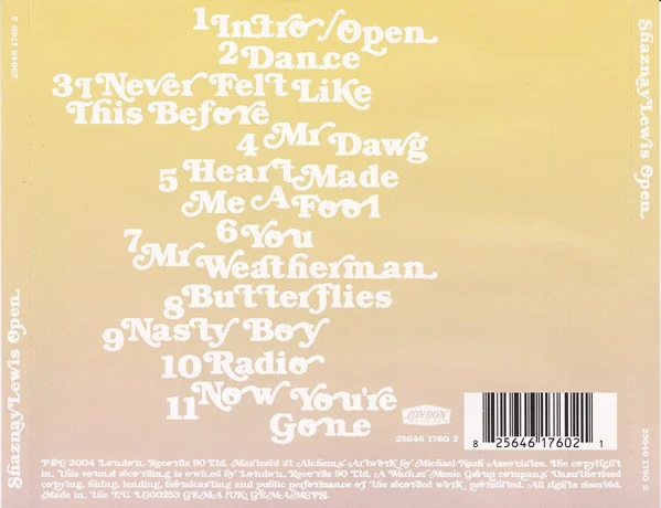 Shaznay Lewis - Open (CD, Album) - Image 2